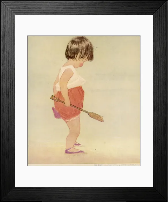Framed Print : Feet First by Muriel Dawson Framed Print : Feet First by Muriel Dawson