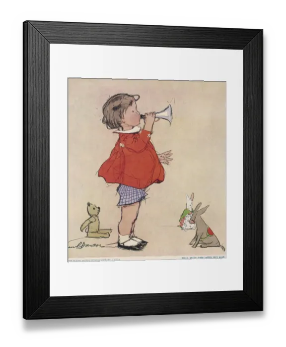 Framed Print : Hello, Hello, Good Things Next Week by Muriel Dawson Framed Print : Hello, Hello, Good Things Next Week by Muriel Dawson