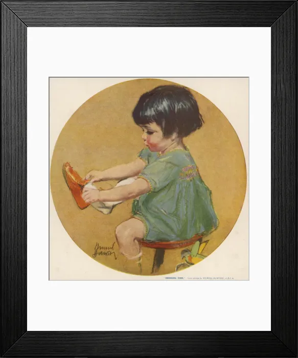 Framed Print : Dressing Time by Muriel Dawson
