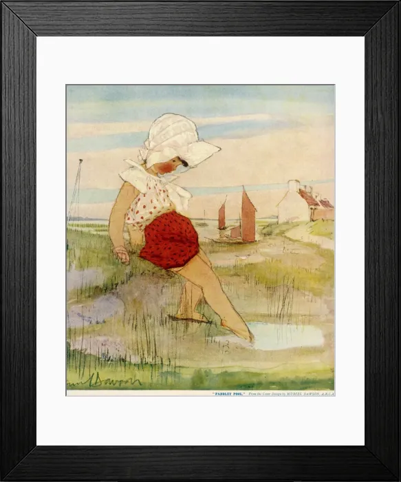 Framed Print : Paddley Pool by Muriel Dawson Framed Print : Paddley Pool by Muriel Dawson
