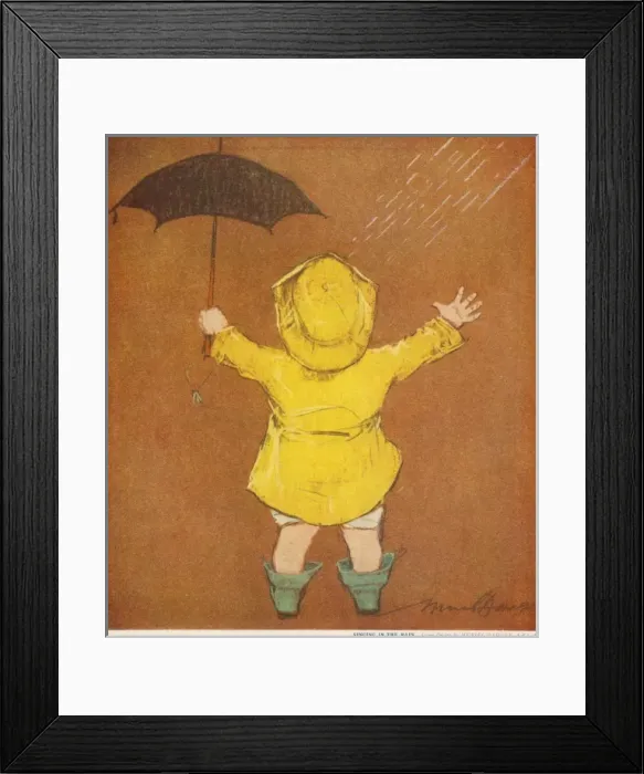 Framed Print : Singing in the Rain by Muriel Dawson Framed Print : Singing in the Rain by Muriel Dawson
