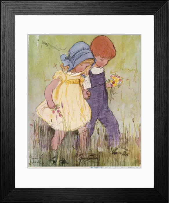 Framed Print : His Lady Fair by Muriel Dawson Framed Print : His Lady Fair by Muriel Dawson