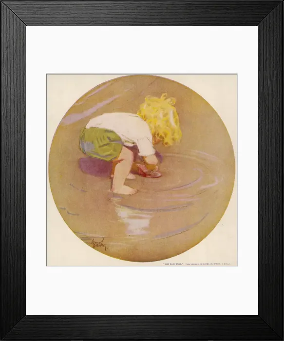 Framed Print : One Pail Full by Muriel Dawson Framed Print : One Pail Full by Muriel Dawson