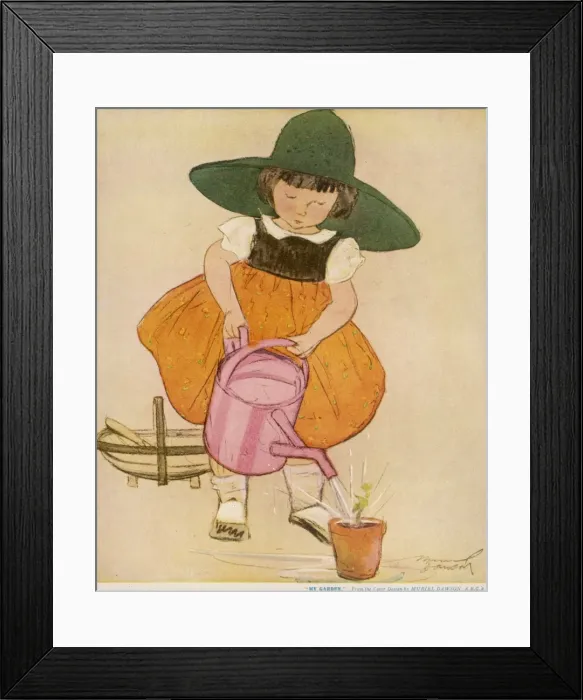 Framed Print : My Garden by Muriel Dawson Framed Print : My Garden by Muriel Dawson