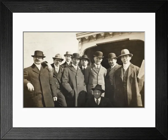 Framed Print : Men wearing hats Framed Print : Men wearing hats