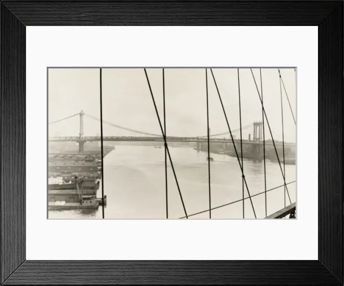 Framed Print : Manhattan Bridge, New York