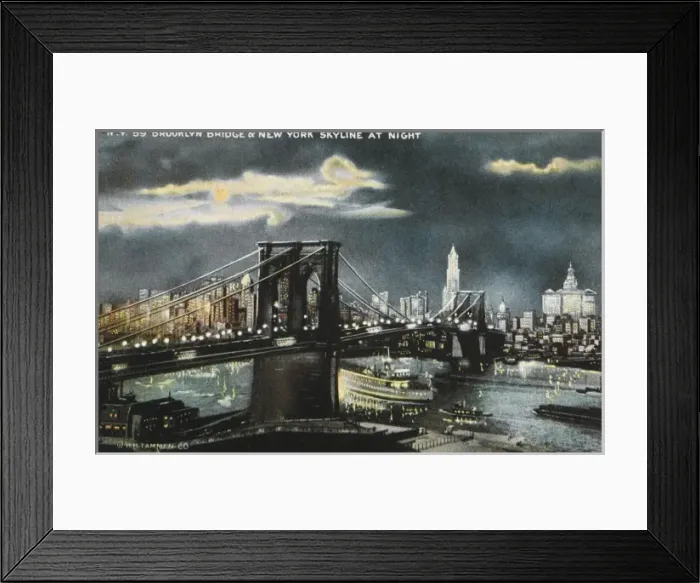 Framed Print : Brooklyn Bridge, New York Framed Print : Brooklyn Bridge, New York