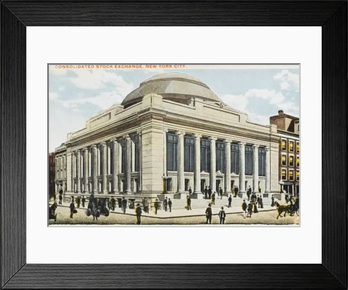Framed Print : Consolidated Stock Exchange, New York Framed Print : Consolidated Stock Exchange, New York