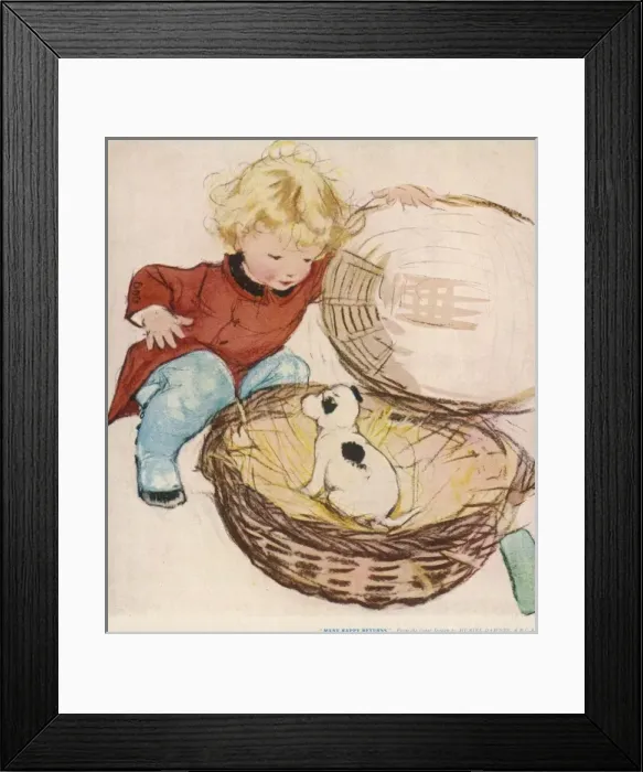 Framed Print : Many Happy Returns by Muriel Dawson Framed Print : Many Happy Returns by Muriel Dawson