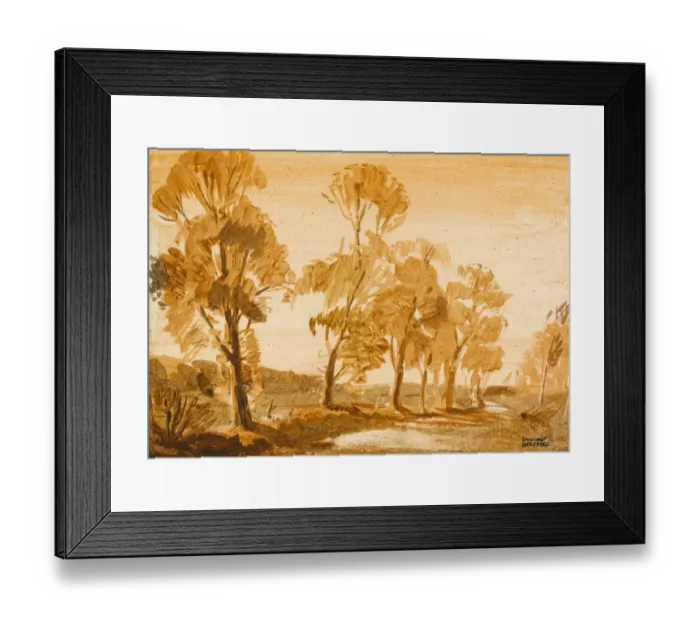 Framed Print : Trees along a river Framed Print : Trees along a river