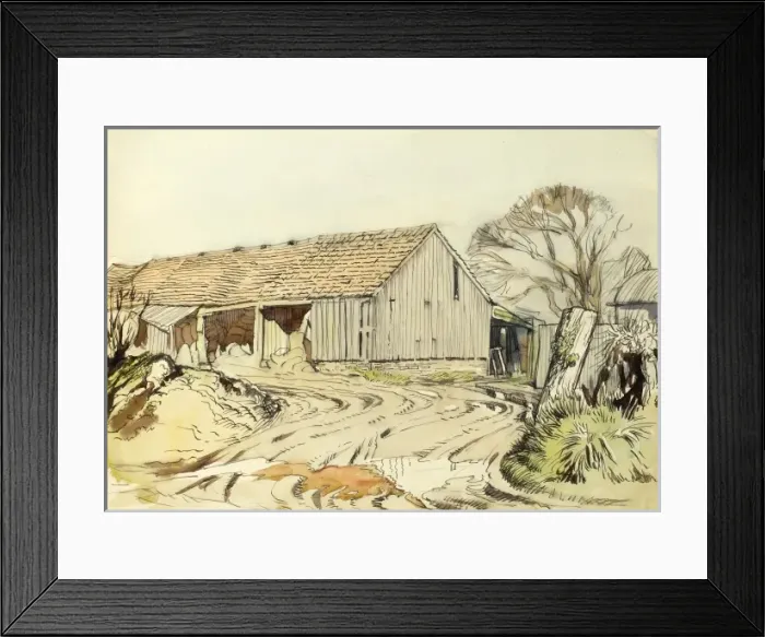 Framed Print : Farmyard scene Framed Print : Farmyard scene