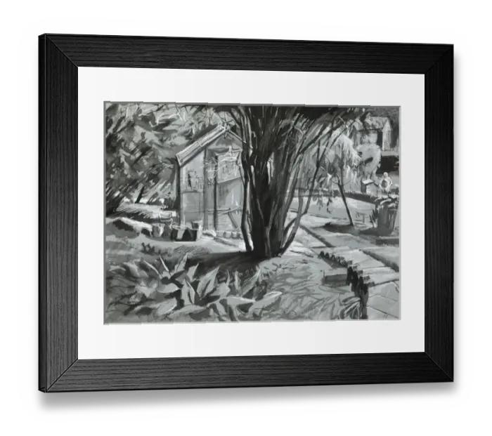 Framed Print : Garden landscape Framed Print : Garden landscape