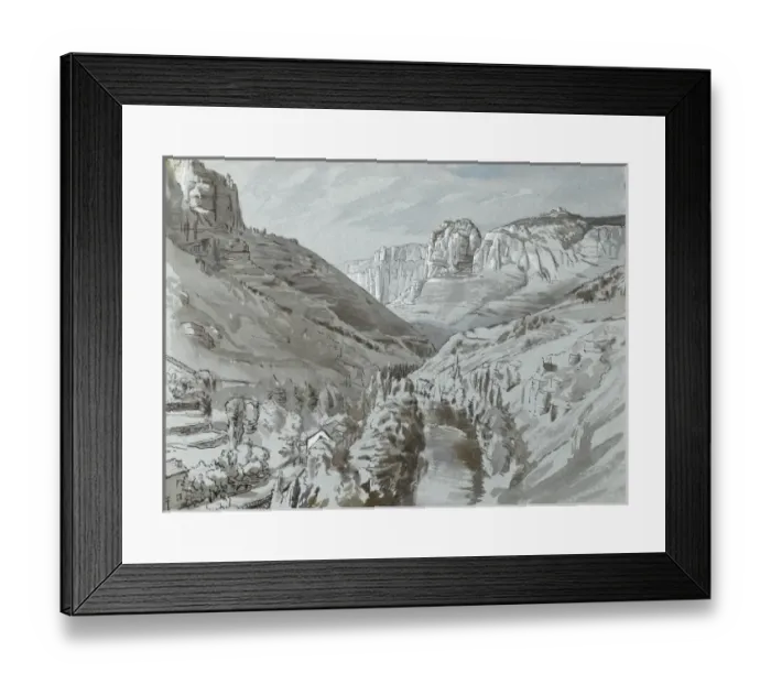 Framed Print : Mountain landscape Framed Print : Mountain landscape