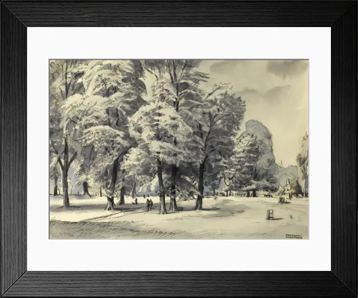 Framed Print : Strolling in a park Framed Print : Strolling in a park