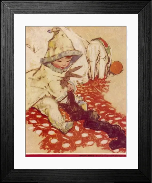 Framed Print : Christmas Morning by Muriel Dawson Framed Print : Christmas Morning by Muriel Dawson