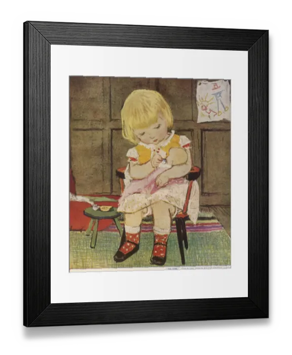 Framed Print : Tea Time by Muriel Dawson Framed Print : Tea Time by Muriel Dawson
