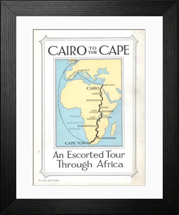 Framed Print : Cairo to the Cape, an Escorted Tour through Africa Framed Print : Cairo to the Cape, an Escorted Tour through Africa
