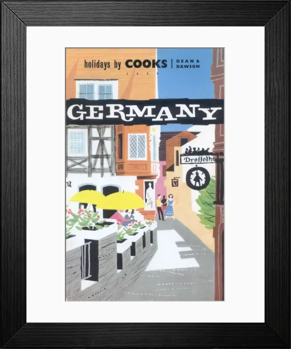 Framed Print : Holidays to Germany, by Cooks and Dean & Dawson Framed Print : Holidays to Germany, by Cooks and Dean & Dawson