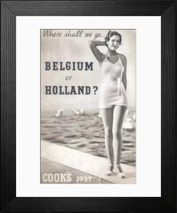 Framed Print : Where shall we go -- Belgium or Holland? Framed Print : Where shall we go -- Belgium or Holland?