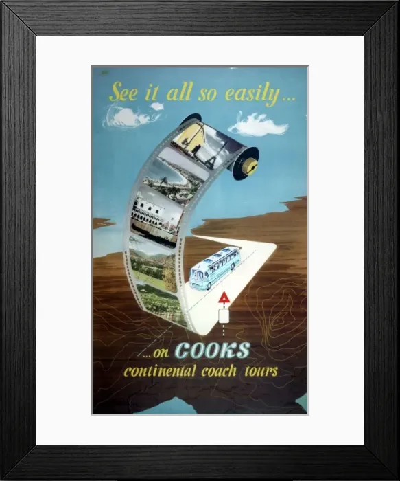 Framed Print : Cooks Continental Coach Tours Framed Print : Cooks Continental Coach Tours