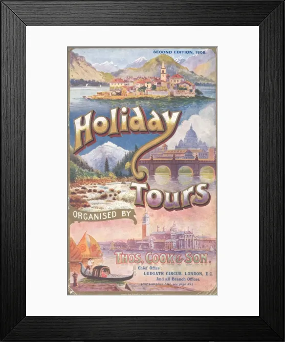 Framed Print : Holiday Tours organised by Thomas Cook & Son Framed Print : Holiday Tours organised by Thomas Cook & Son