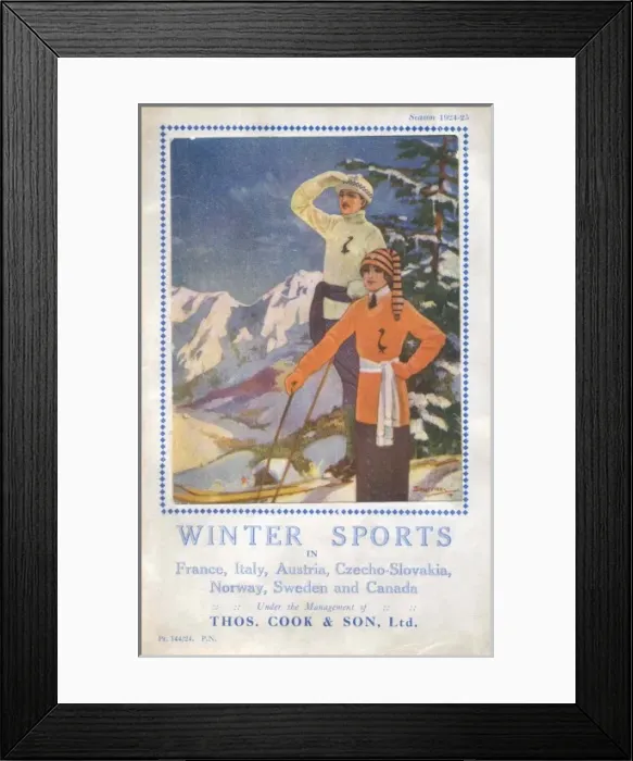 Framed Print : Winter Sports with Thomas Cook & Son Framed Print : Winter Sports with Thomas Cook & Son
