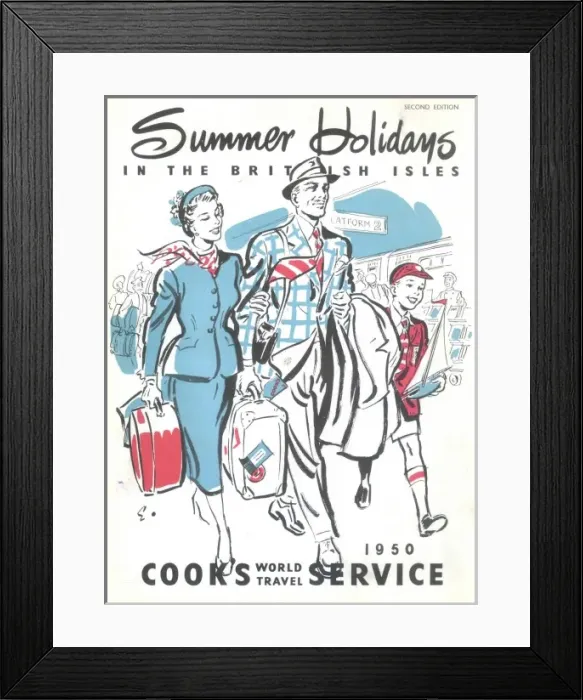 Framed Print : Summer Holidays in the British Isles Framed Print : Summer Holidays in the British Isles
