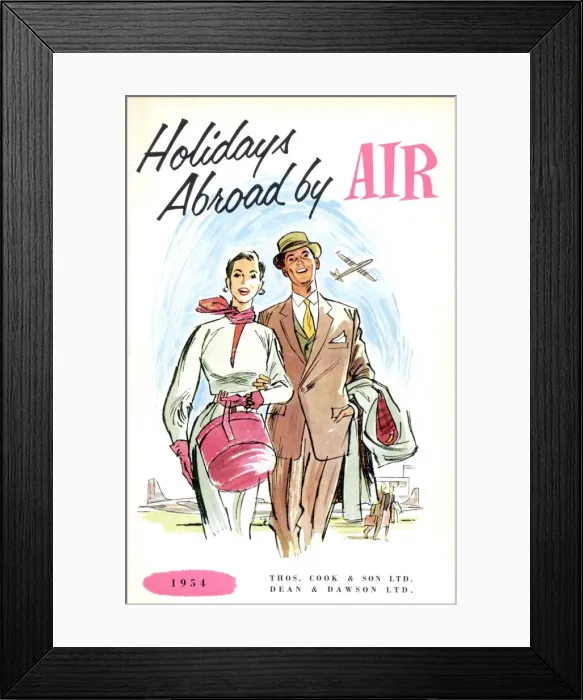 Framed Print : Holidays Abroad by Air, with Thomas Cook & Son Framed Print : Holidays Abroad by Air, with Thomas Cook & Son