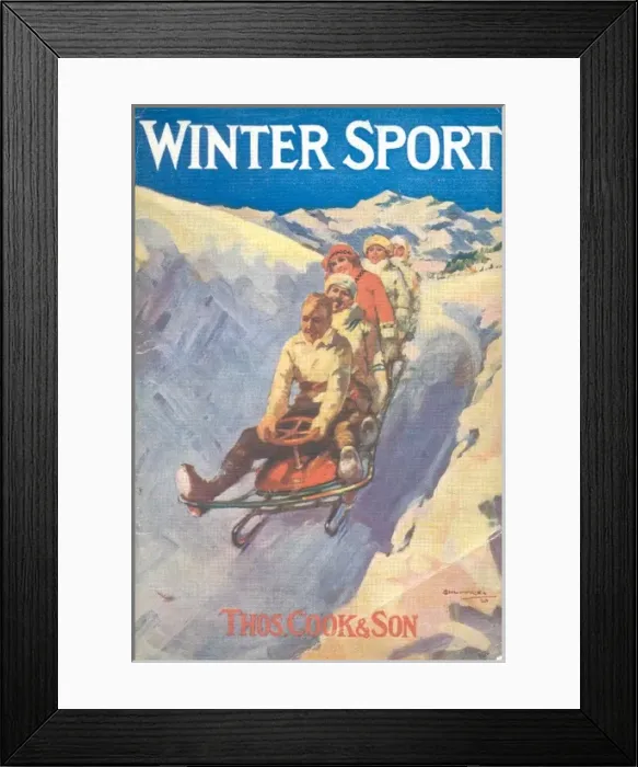 Framed Print : Winter Sport, Thomas Cook & Son