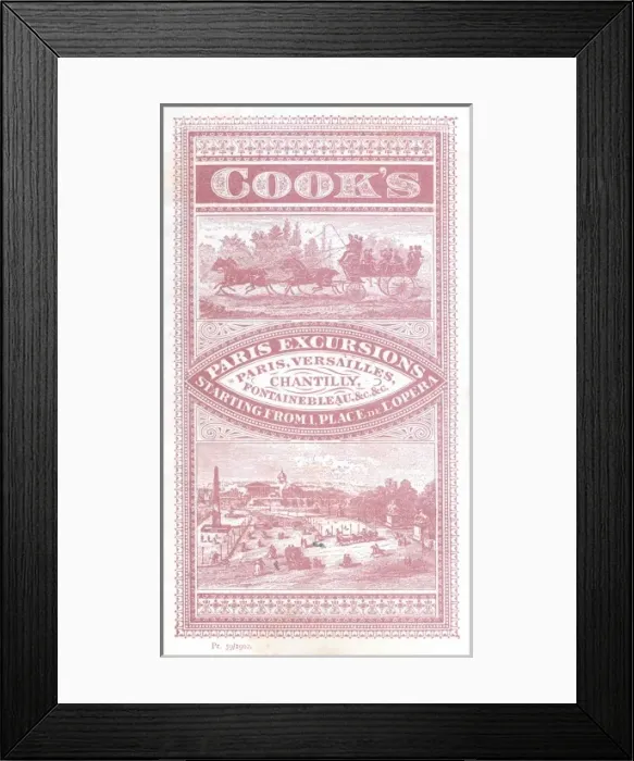 Framed Print : Cooks Paris Excursions Framed Print : Cooks Paris Excursions
