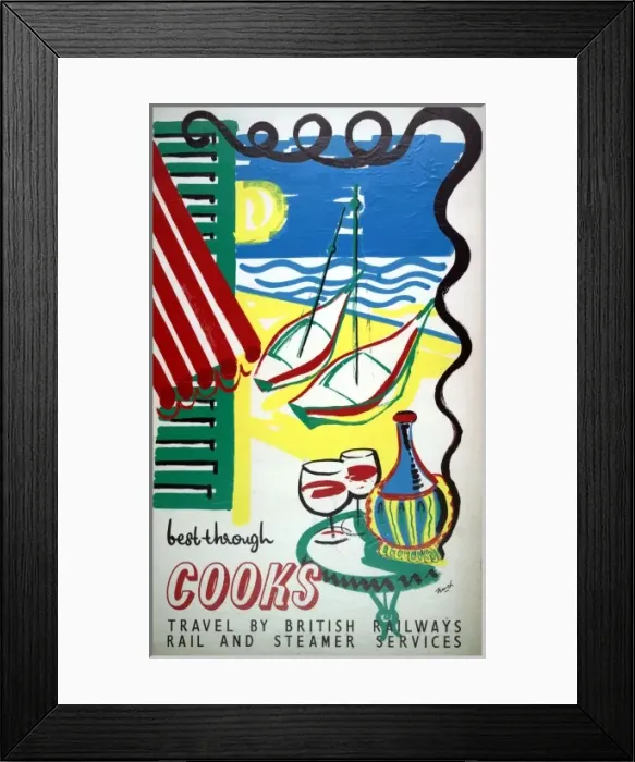 Framed Print : Best Through Cooks, rail and steamer services Framed Print : Best Through Cooks, rail and steamer services