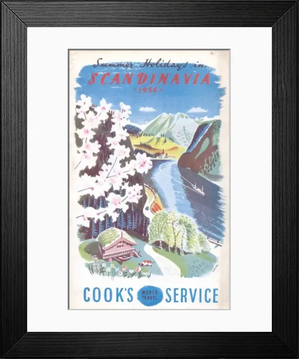 Framed Print : Summer Holidays in Scandinavia, with Cook s Framed Print : Summer Holidays in Scandinavia, with Cook s