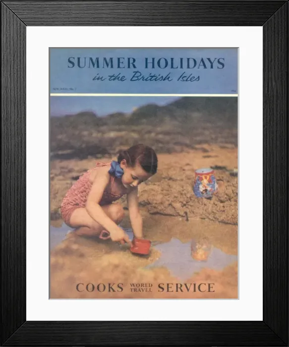 Framed Print : Summer Holidays in the British Isles with Thomas Cook Framed Print : Summer Holidays in the British Isles with Thomas Cook