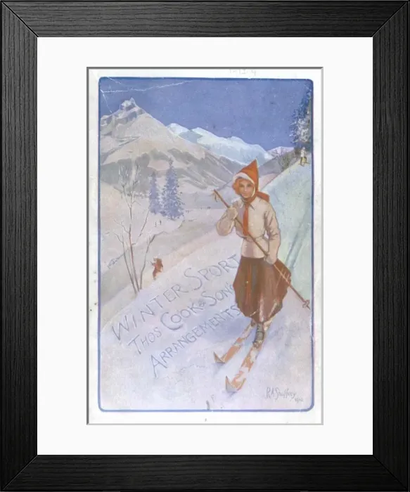 Framed Print : Winter Sport, Thomas Cook & Sons Arrangements Framed Print : Winter Sport, Thomas Cook & Sons Arrangements