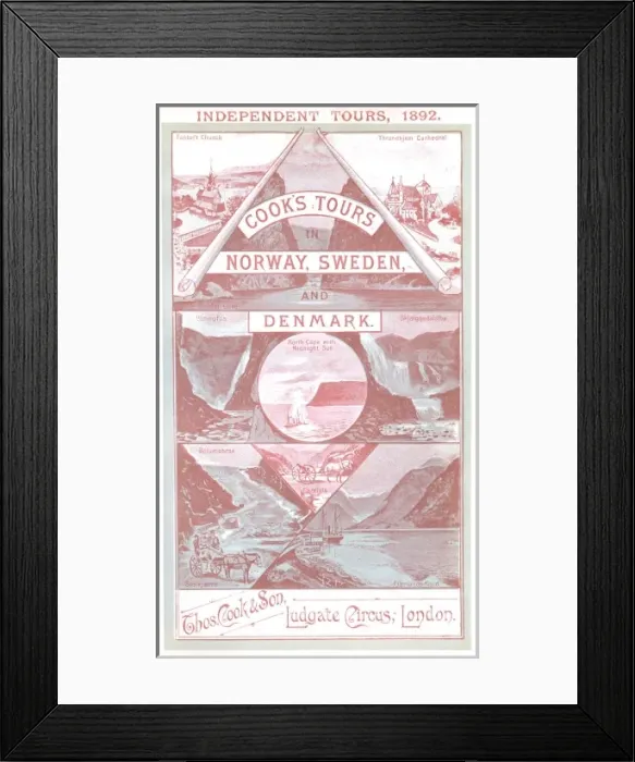 Framed Print : Cooks Tours in Norway, Sweden and Denmark Framed Print : Cooks Tours in Norway, Sweden and Denmark