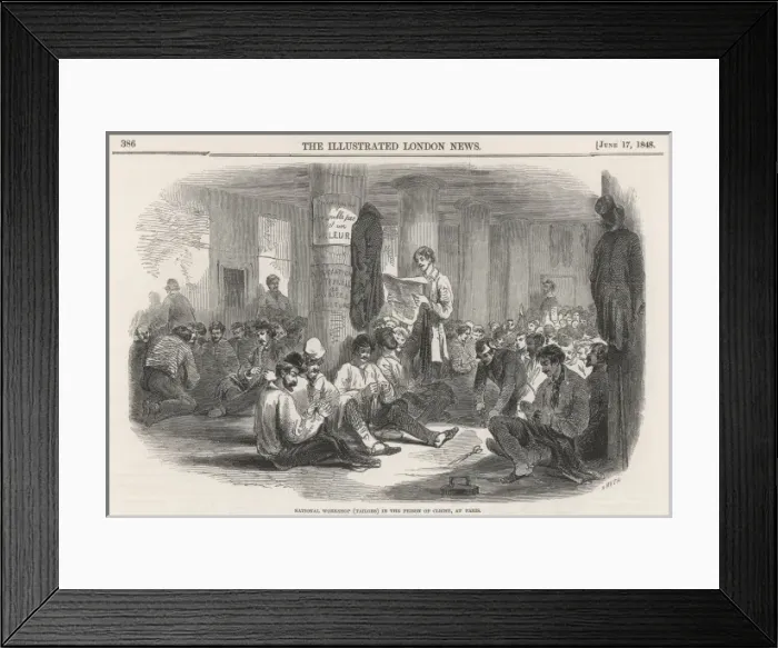 Framed Print : National Workshop (Tailors) in the Prison of Clichy, Paris Framed Print : National Workshop (Tailors) in the Prison of Clichy, Paris