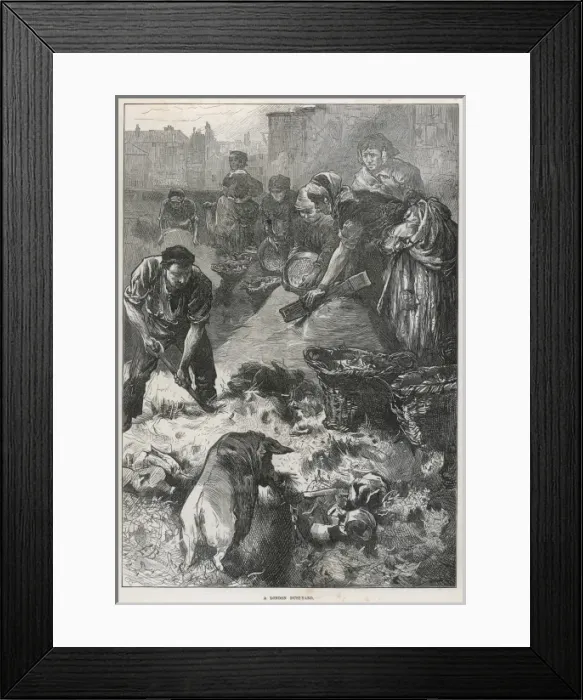 Framed Print : A London dust-yard Framed Print : A London dust-yard