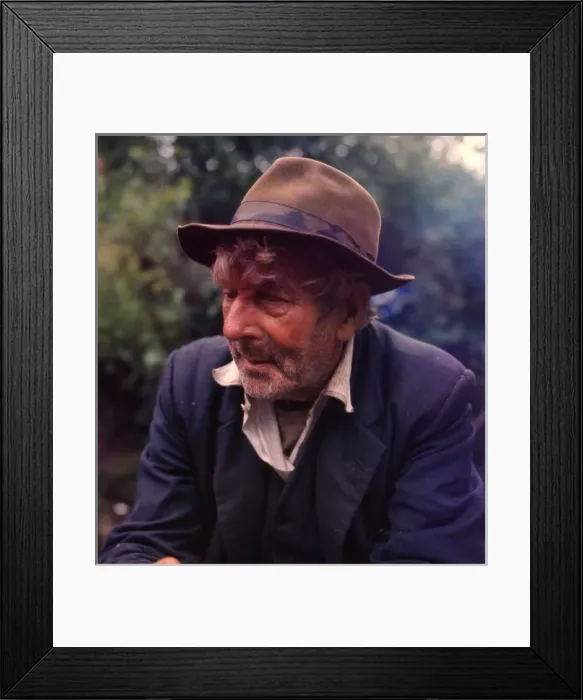 Framed Print : Gipsy man at an encampment Framed Print : Gipsy man at an encampment