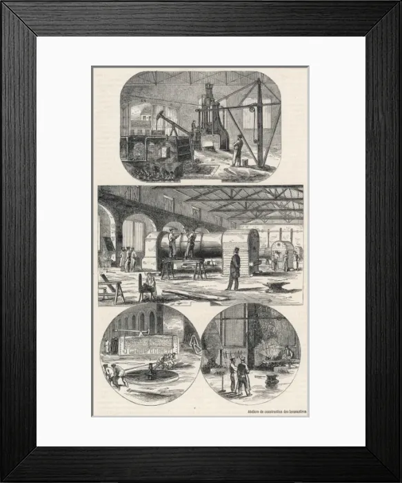 Framed Print : Locomotive construction at Swindon Framed Print : Locomotive construction at Swindon