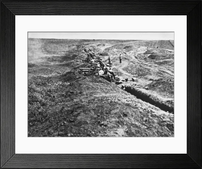 Framed Print : Czech artillery unit 1918 Framed Print : Czech artillery unit 1918