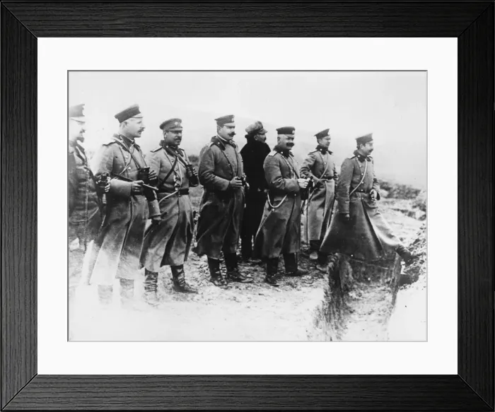 Framed Print : Bulgarian officers in Serbia 1915 Framed Print : Bulgarian officers in Serbia 1915