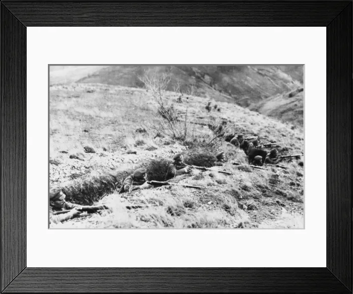 Framed Print : Bulgarian infantry at Monastir 1917 Framed Print : Bulgarian infantry at Monastir 1917