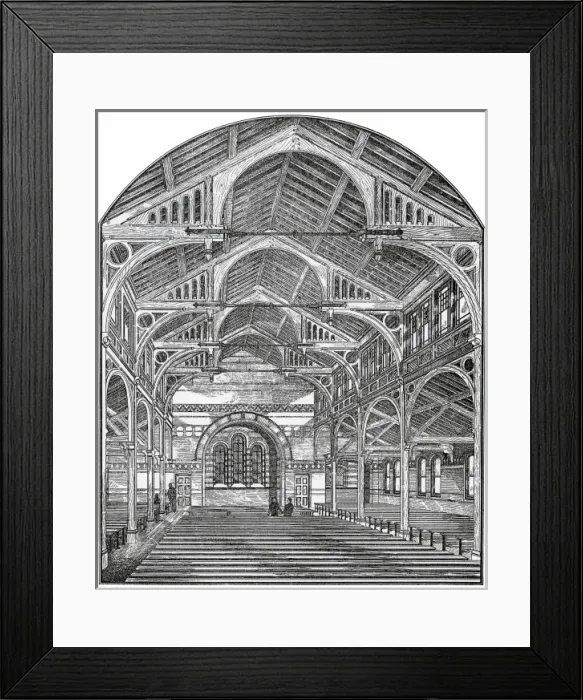 Framed Print : Dining Hall, Holborn Union Workhouse, Mitcham, Surrey Framed Print : Dining Hall, Holborn Union Workhouse, Mitcham, Surrey