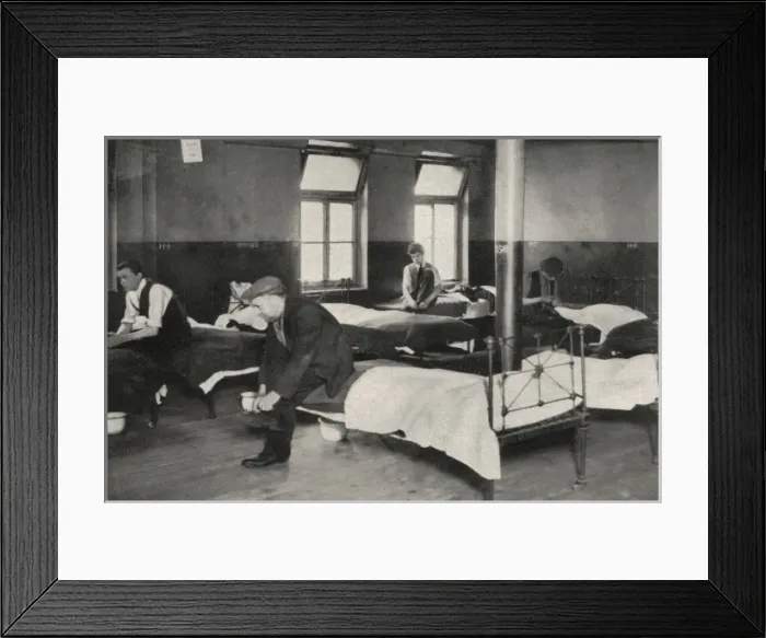 Framed Print : Dormitory of a Common Lodging House Framed Print : Dormitory of a Common Lodging House