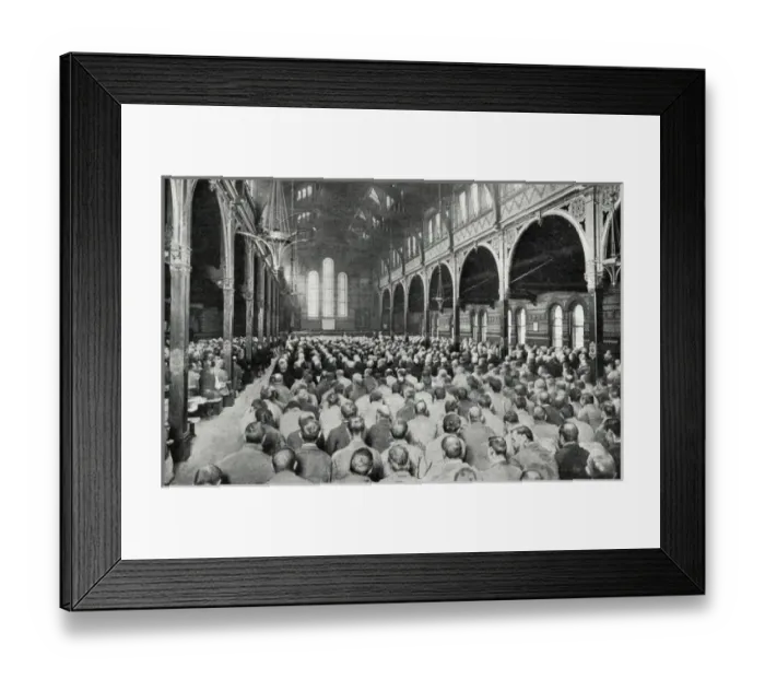 Framed Print : Dining Hall, Holborn Union Workhouse, Mitcham, Surrey Framed Print : Dining Hall, Holborn Union Workhouse, Mitcham, Surrey