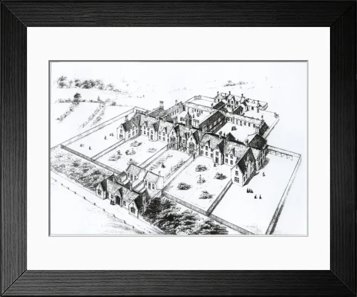 Framed Print : Model poorhouse for town parishes in Scotland Framed Print : Model poorhouse for town parishes in Scotland