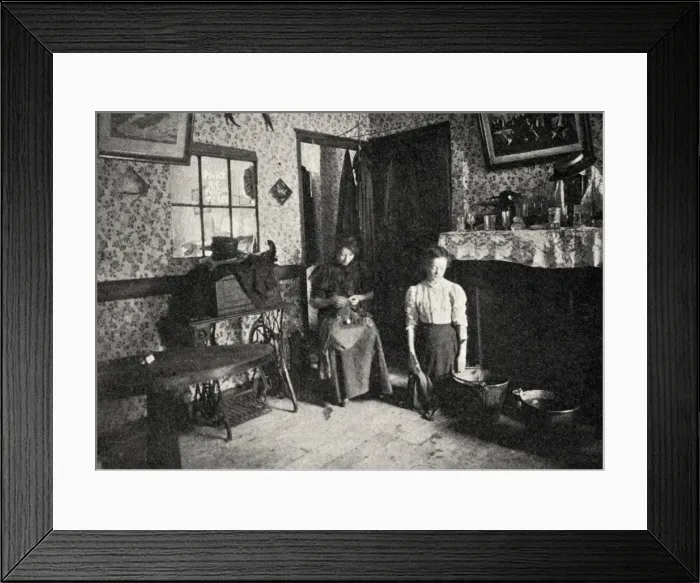 Framed Print : Part of a room to let, East End of London Framed Print : Part of a room to let, East End of London