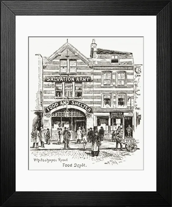 Framed Print : Salvation Army Food Depot, Whitechapel Road, East London Framed Print : Salvation Army Food Depot, Whitechapel Road, East London
