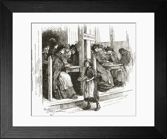 Framed Print : Salvation Army Food Depot interior, East London Framed Print : Salvation Army Food Depot interior, East London