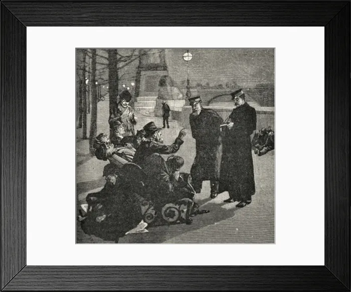 Framed Print : Salvation Army, Thames Embankment, London Framed Print : Salvation Army, Thames Embankment, London